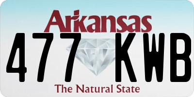 AR license plate 477KWB