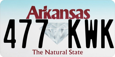 AR license plate 477KWK