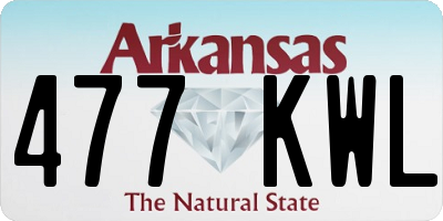 AR license plate 477KWL