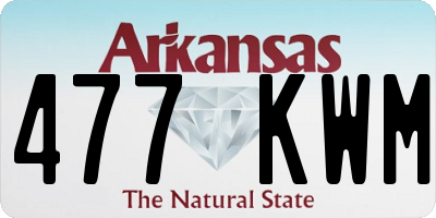 AR license plate 477KWM