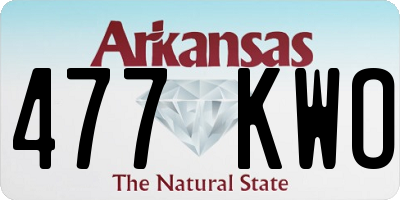 AR license plate 477KWO