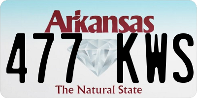 AR license plate 477KWS