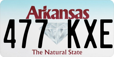 AR license plate 477KXE