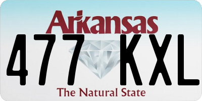 AR license plate 477KXL