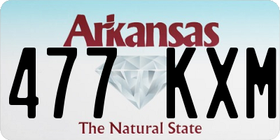 AR license plate 477KXM