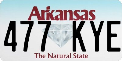 AR license plate 477KYE