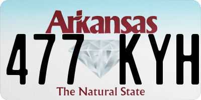 AR license plate 477KYH