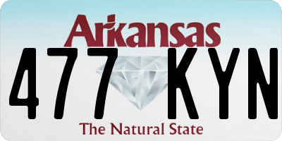 AR license plate 477KYN
