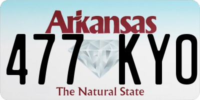 AR license plate 477KYO
