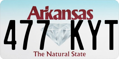 AR license plate 477KYT