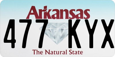 AR license plate 477KYX