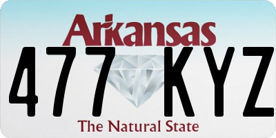 AR license plate 477KYZ
