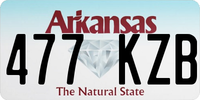 AR license plate 477KZB