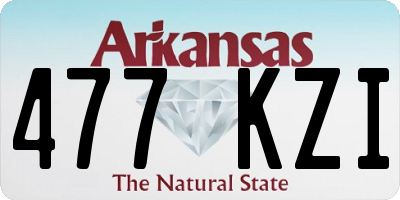 AR license plate 477KZI