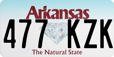 AR license plate 477KZK