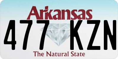 AR license plate 477KZN