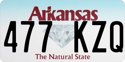 AR license plate 477KZQ