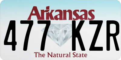 AR license plate 477KZR