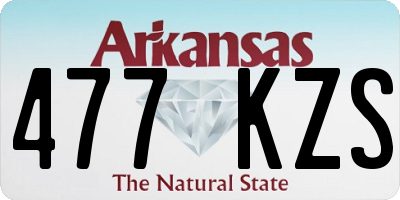 AR license plate 477KZS