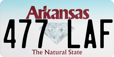 AR license plate 477LAF