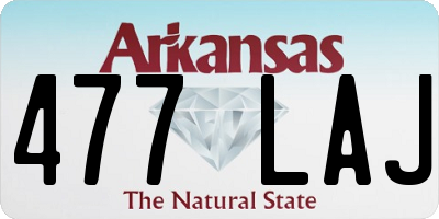 AR license plate 477LAJ