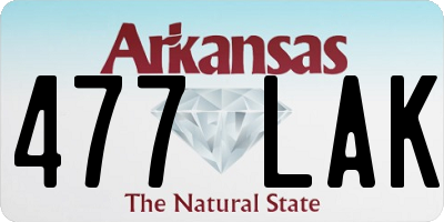 AR license plate 477LAK