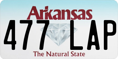 AR license plate 477LAP