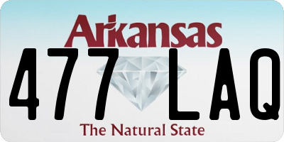 AR license plate 477LAQ