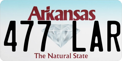 AR license plate 477LAR