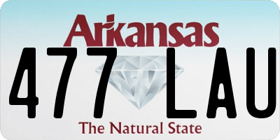 AR license plate 477LAU