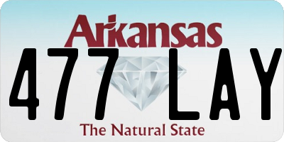 AR license plate 477LAY