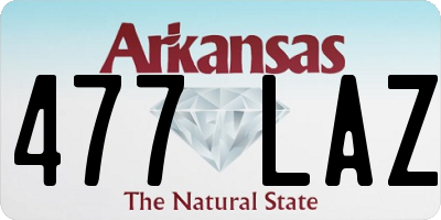 AR license plate 477LAZ