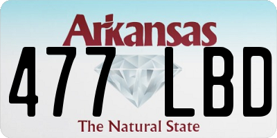 AR license plate 477LBD