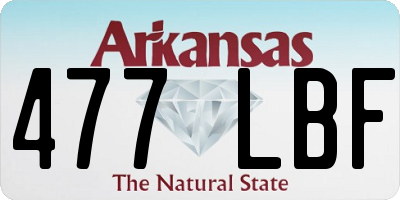 AR license plate 477LBF