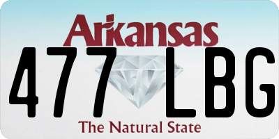 AR license plate 477LBG