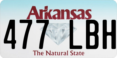 AR license plate 477LBH