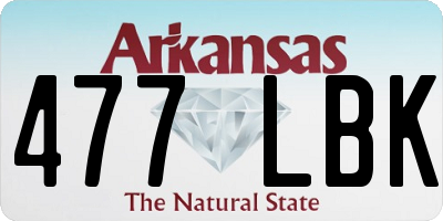 AR license plate 477LBK