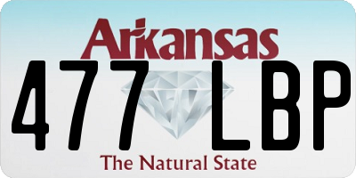 AR license plate 477LBP