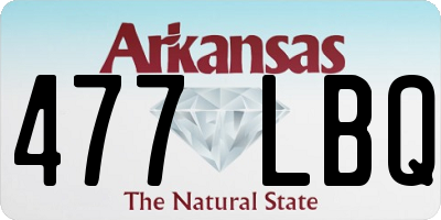 AR license plate 477LBQ