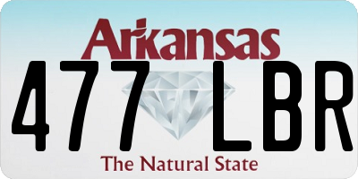 AR license plate 477LBR