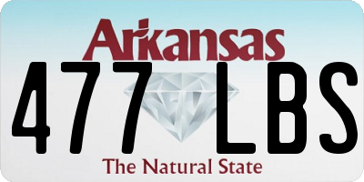 AR license plate 477LBS