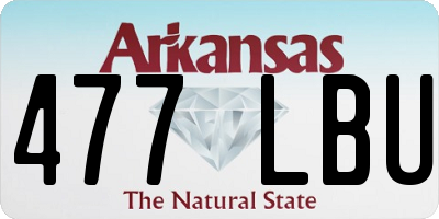 AR license plate 477LBU