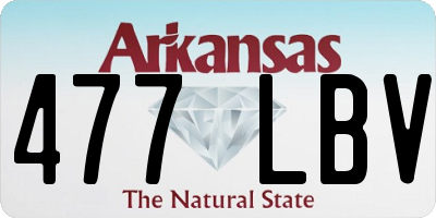 AR license plate 477LBV