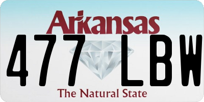 AR license plate 477LBW