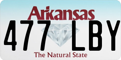 AR license plate 477LBY