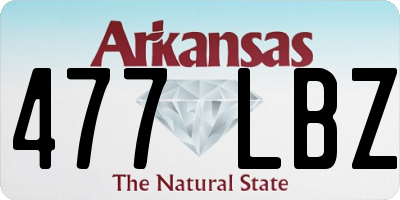 AR license plate 477LBZ
