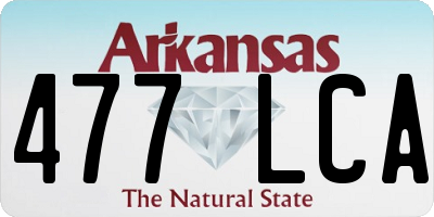 AR license plate 477LCA
