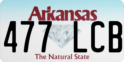 AR license plate 477LCB