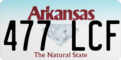 AR license plate 477LCF