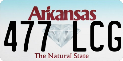 AR license plate 477LCG